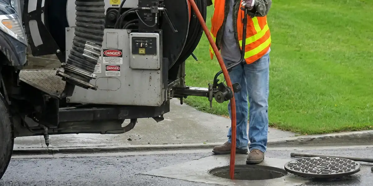 sewage clean up professionals using industrial equipment to remove contaminated wastewater in Clearwater, FL